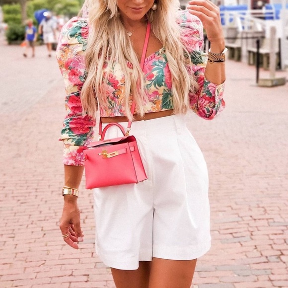 NWT ZARA FLORAL PRINT TOP SIZE M - Picture 9 of 12